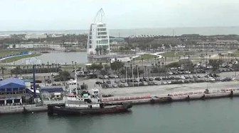 start of cruise dance party and out to sea