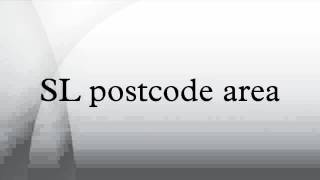 SL postcode area Profile