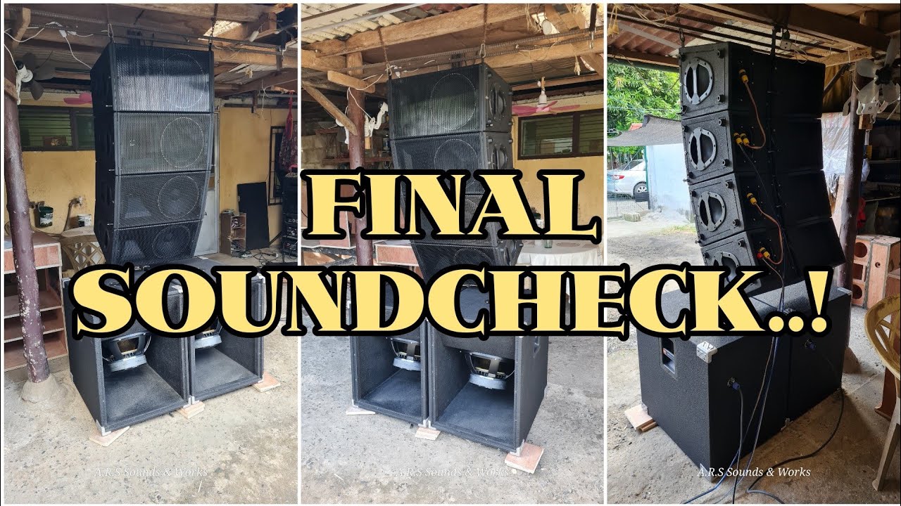 Final souncheck; LINE ARRAY D10 at SUBSCOOP D15.. - YouTube