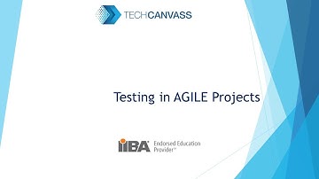 Testing of AGILE Projects