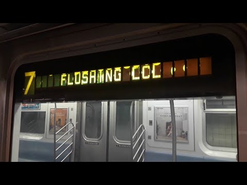 IRT Flushing: Kawasaki R188 (7) trains (with Akwafina