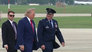 RAW: Donald Trump departs Joint Base Andrews for Atlantic Aviation