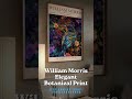 William Morris Bird Print Dark Floral Jewel Tone | Vintage Maximalist Living Room Wall Art