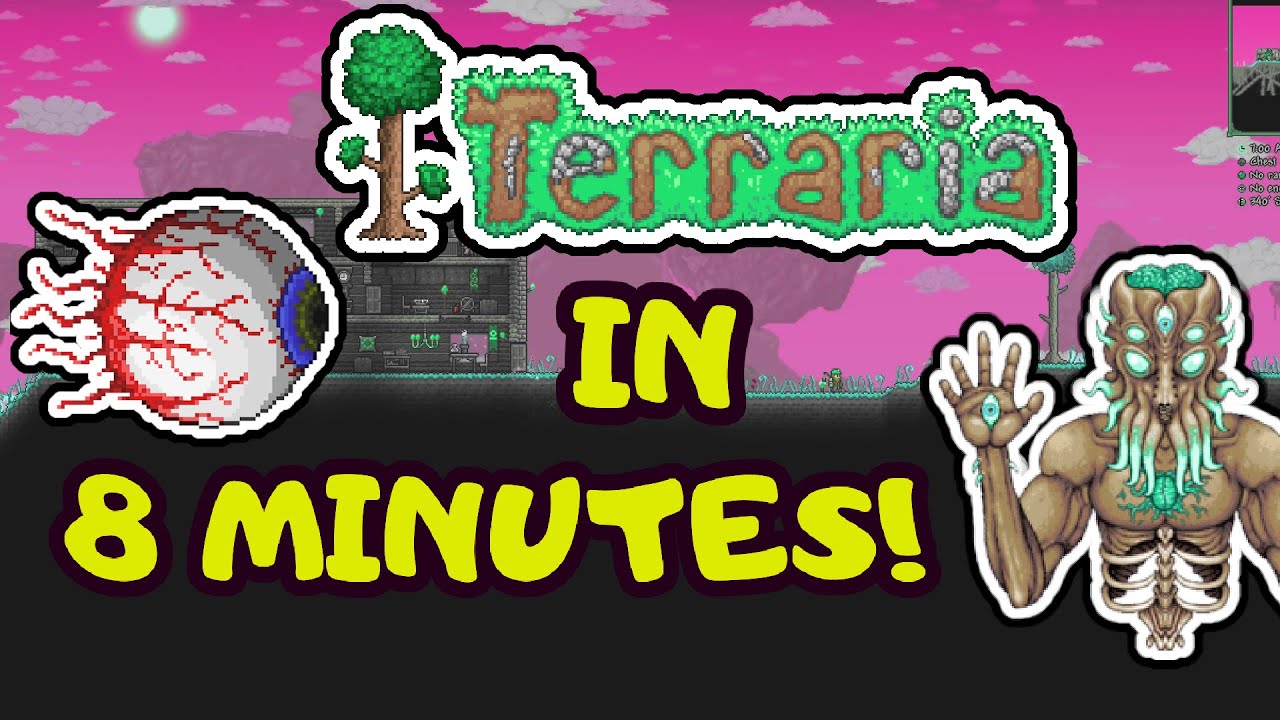 ALL OF TERRARIA IN 8 MINS! Terraria Progression Guide! Step by Step