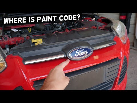 WHERE IS THE PAINT CODE LOCATED ON FORD FUSION, ESCAPE, FIESTA, F150, F250, EXPLORER, MUSTANG, EDGE