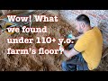 Unforeseen beauty found under the 1908 farm’s floor / Digging out floor in the hallway / Ep.31