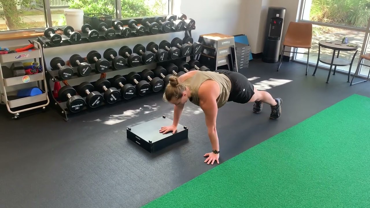 BC Block Push Up Walk Over