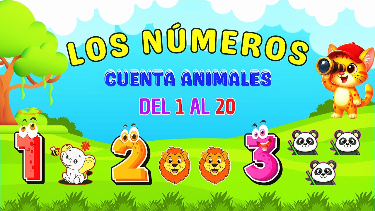 APRENDE A CONTAR DESDE EL 1 AL 20 CON ANIMALES | Contar para niños | Videos educativos infantiles