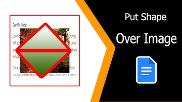How to Put a Shape Over a Image with Google Docs