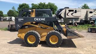 Lot 14: John Deere 332D Skid Steer loader