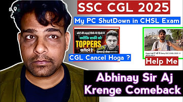 Abhinay Sir Ka Comeback, SSC CGL 2025 Court Case Update, SSC CGL 2025 Latest News,@ABHINAYMATHS