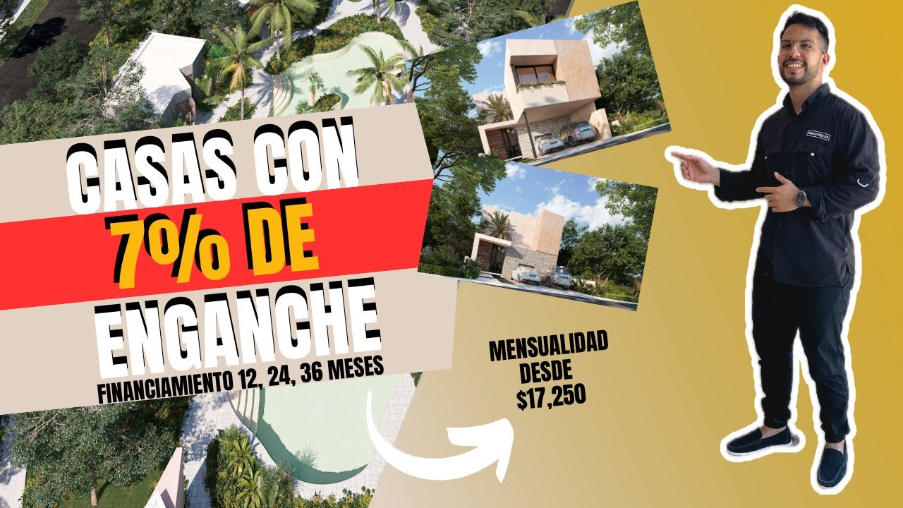 Casas con FINANCIAMIENTO SIN INTERESES en MÉRIDA con AMENIDADES de lujo