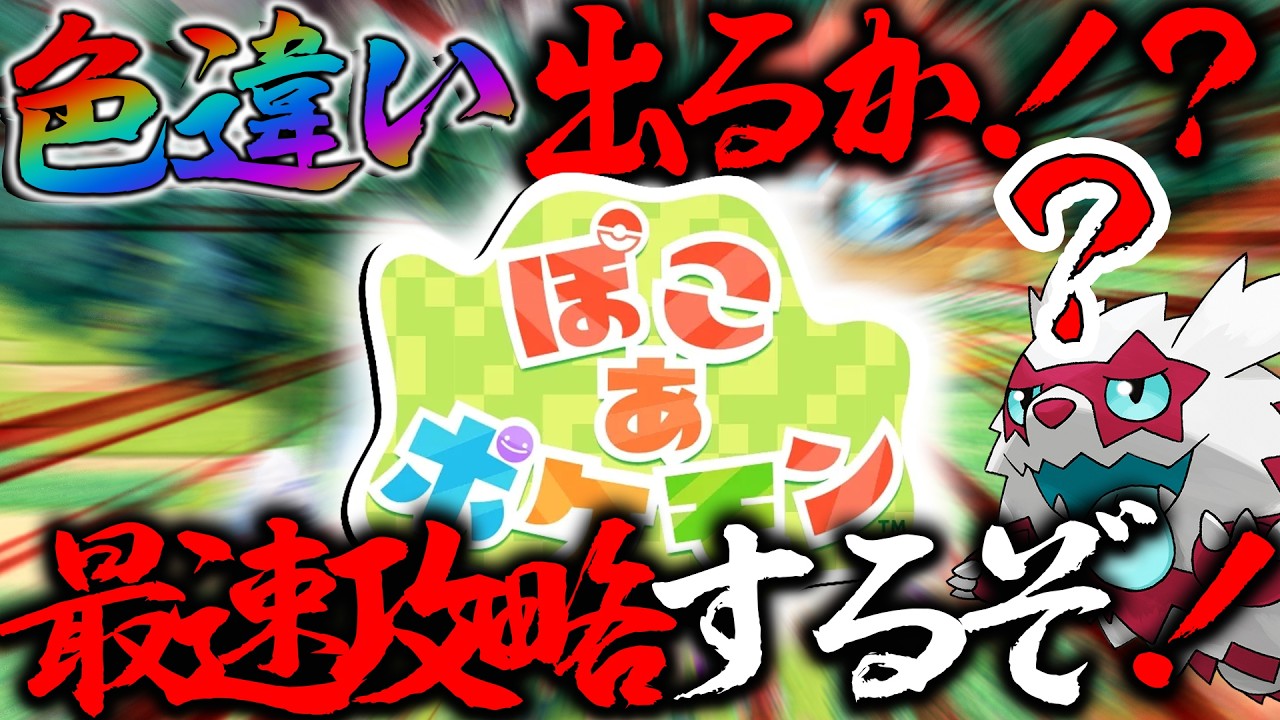 色違い出るんじゃね？世界一楽しみつつ最速攻略するぽこあポケモン色違い厳選　ジグザグマはどこ？？？【ポケモン・ぽこ あ ポケモン】