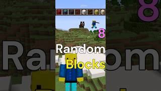 Minecraft Creative But I Build With 8 Random Blocks