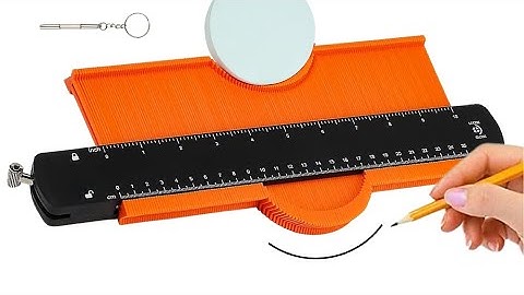 Contour Gauge Profile Duplicator Tool with Adjustable Lock, Alloy Edge, and Copy Shaping