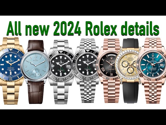 All new 2024 Rolex Watches with analysis & data - GMT Master 2 Daytona DayDate Deep-Sea Sky-Dweller class=