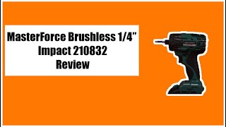 MasterForce Brushless 1 4 Impact Review YouTube