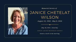 Funeral Service: Janice Chetelat Wilson