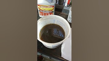 Rusted XL600R clutch basket soaked in evapo-rust