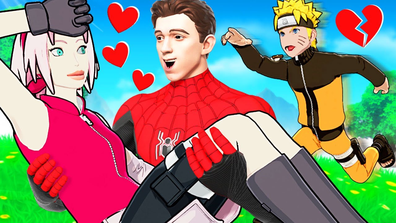 Spiderman DRAGUE la COPINE de NARUTO ! Fortnite Saison 3