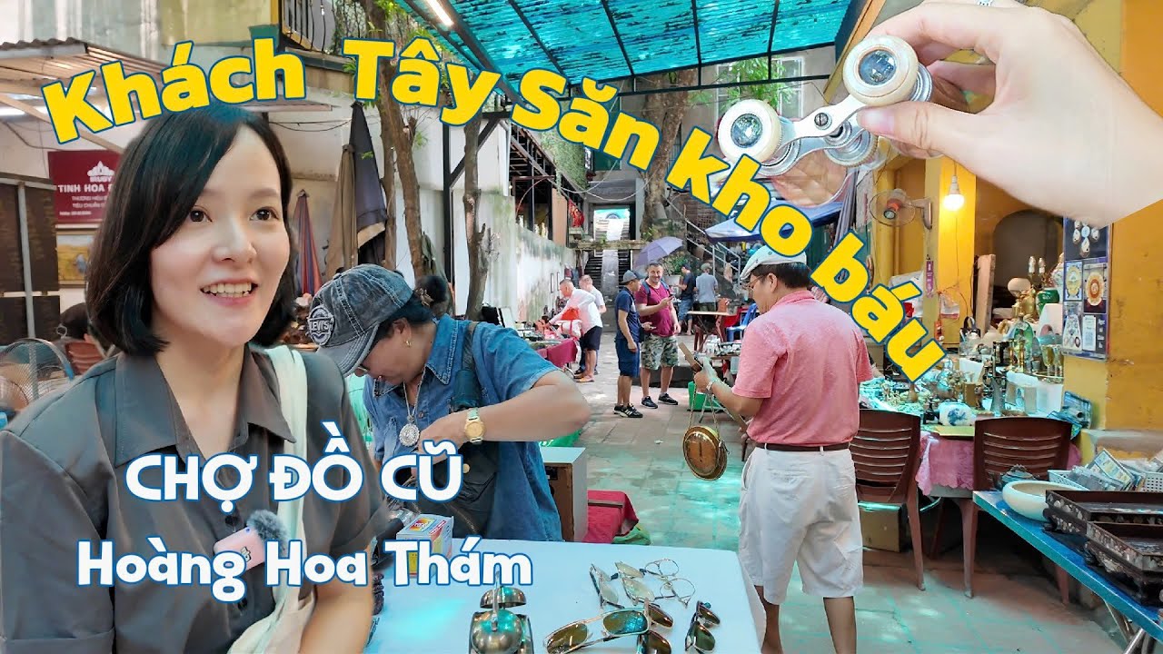 Уникальные впечатления западных посетителей на рынке подержанных товаров Хоанг Хоа Тхам в Ханое