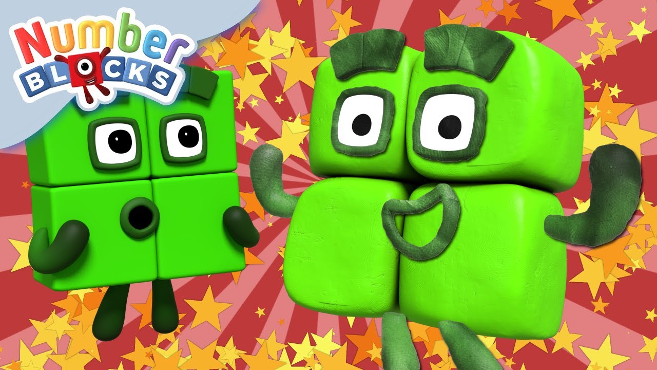 ⁣@Numberblocks- Make Your Own Number Four! 🛠✨| Numberblocks Crafts | Play-Doh