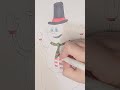 31 Days of Holiday Drawing Day 15: Snowman