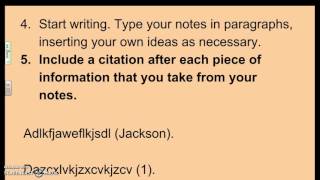 Drafting a Research Paper