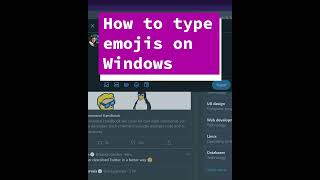 How to add quickly emojis on Windows #shorts