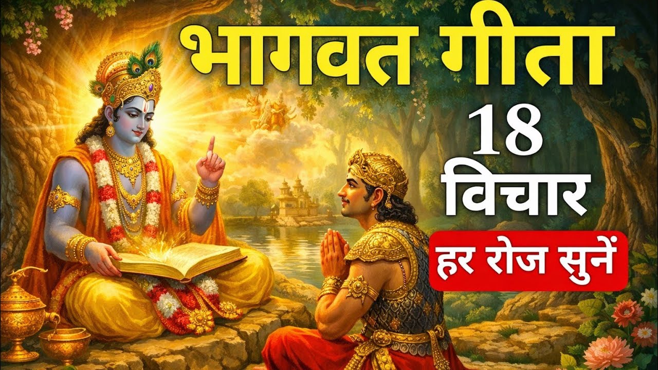 भगवद गीता के 18 अनमोल विचार | Lord Krishna Motivational Speech Daily Gita Gyan#BhagavadGita#GitaGyan