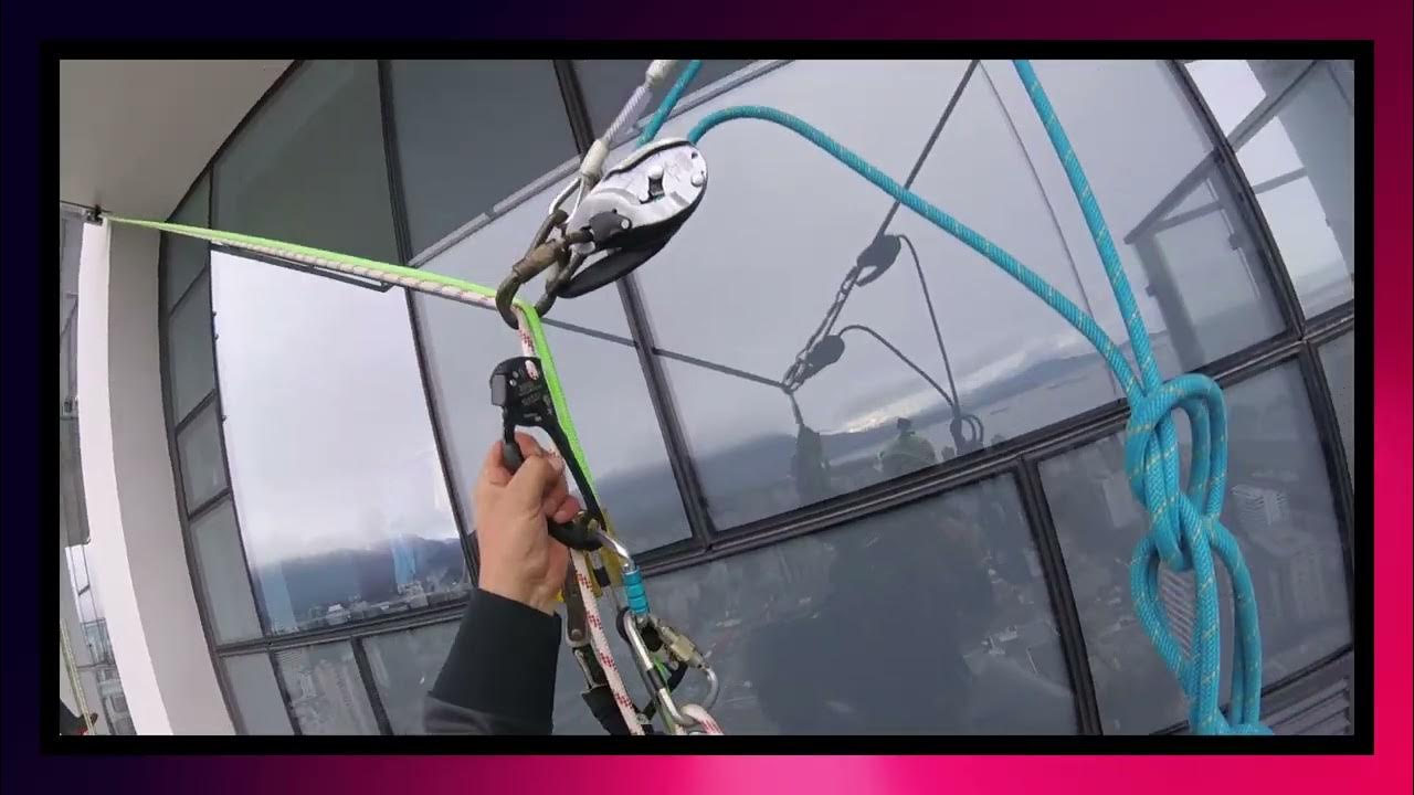 Adjusting Double deviation, rope access, Vancouver BC YouTube