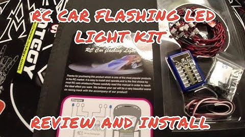 RC CAR FLASHING LED LIGHT KIT REVIEW AND INSTALL.  #sdmotocrew #screamingdemonsrc #customcrew