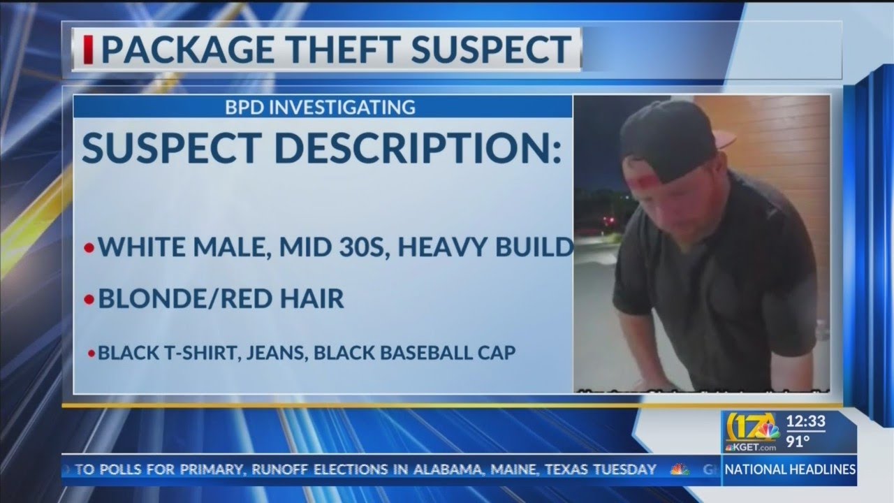 BPD looking for suspect in package theft - YouTube