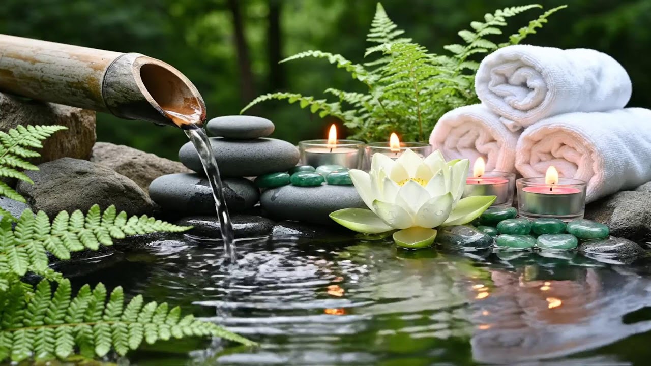 Relaxing Piano + Water Sounds 🌿 Deep Relaxation, Stress Relief & Inner Peace | Calm Mind & Body