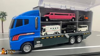Tomica Miniature Cars are Opened and Stored in the Big Truck A lots of Tomica Mi