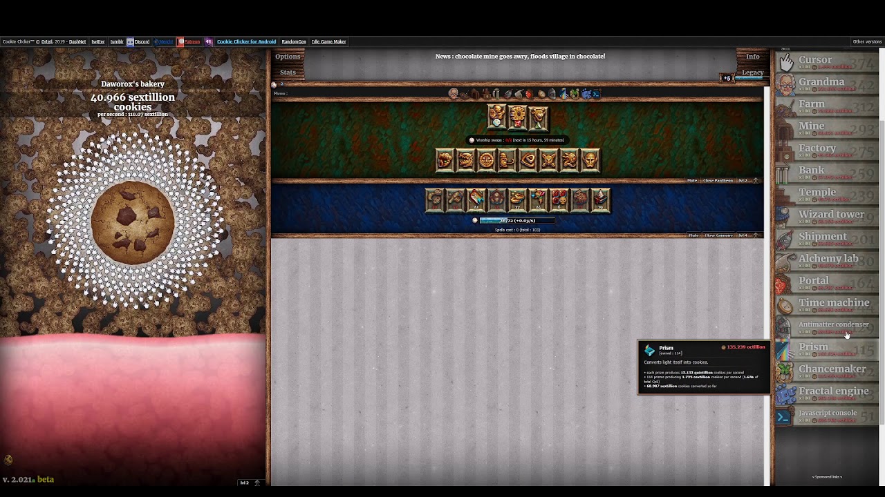 Cookie Clicker grind #95 - YouTube