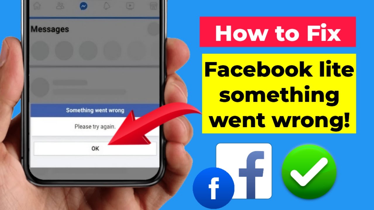 How to fix facebook Lite Something went wrong Problem facebook lite ...