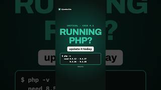 Critical PHP bugs! Running PHP Update it today #shorts