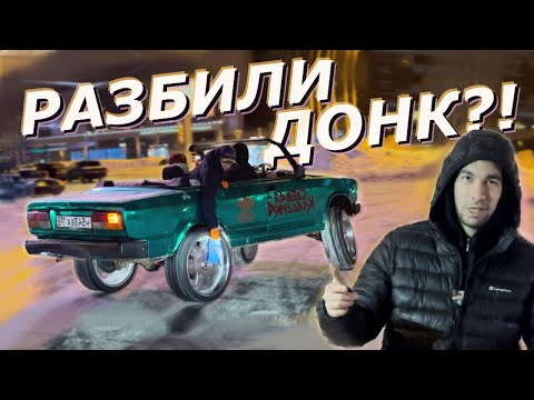 ЖИГА КАБРИОЛЕТ НА 22 ДИСКАХ ДРИФТИТ ЗИМОЙ