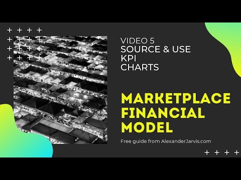 Marketplace financial model source and use KPI and charts 5