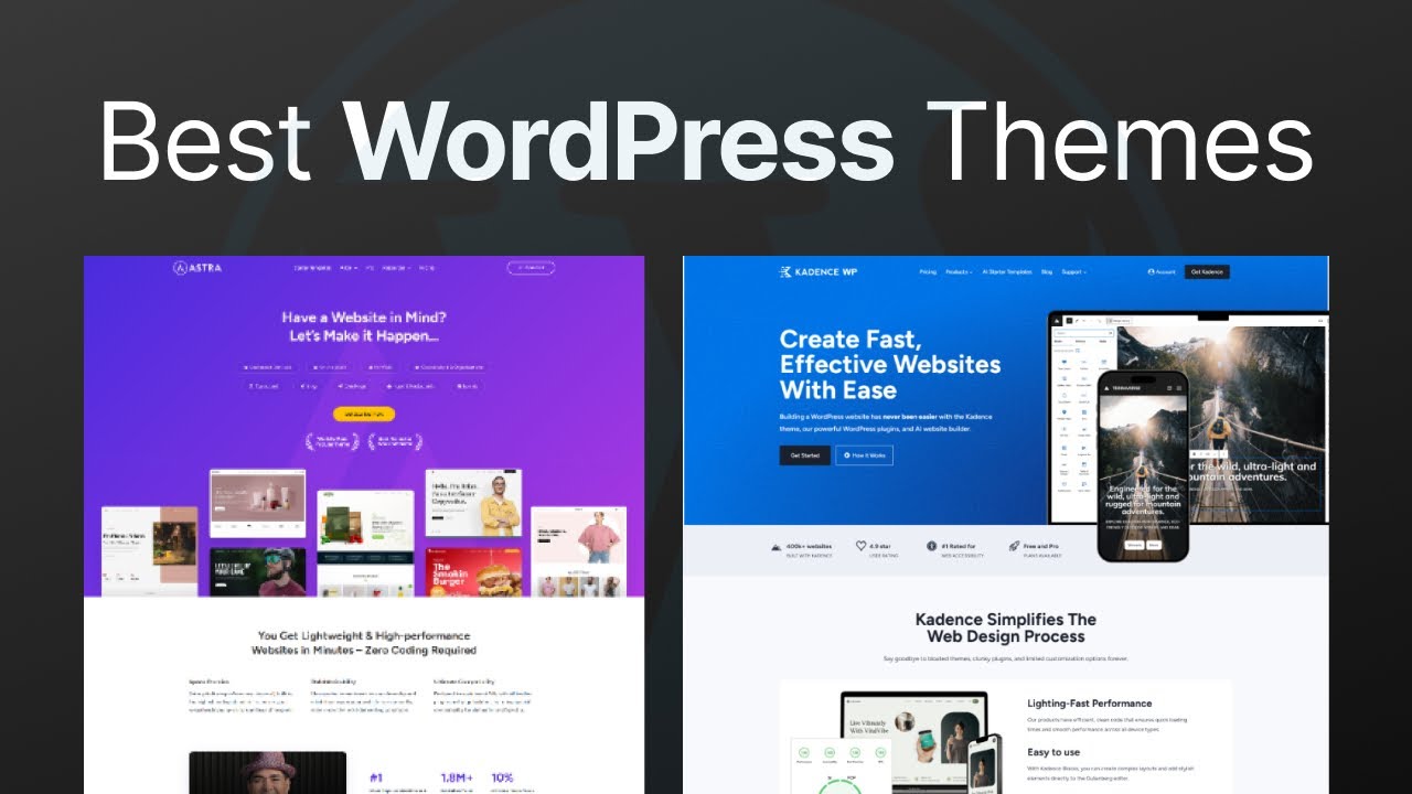 BEST FREE WordPress Themes in 2025 - YouTube