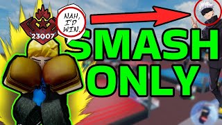 Can You Reach Unified Champ with ONLY SMASH? | untitled boxing game ranked roblox