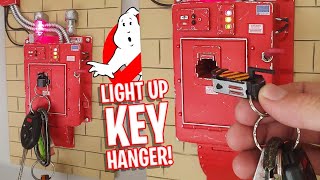 Scaled-down Ghostbusters Containment Unit doubles as a light-up key hanger!