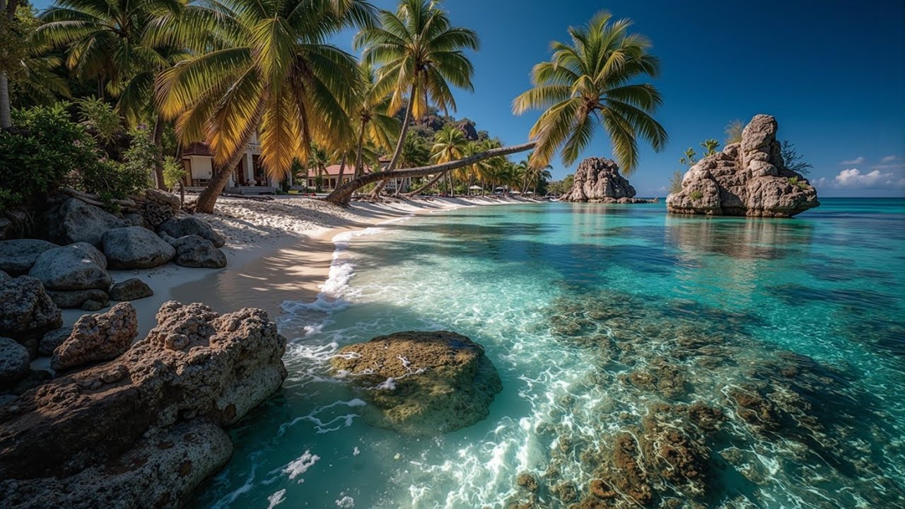 ASMR Пляжное Блаженство: Спокойные океанские волны для расслабляющего сна и мирной фоновой музыки