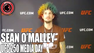 Sean O'Malley Explains Insane New Rainbow Hair | UFC 250 | Media Day