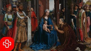 Video thumbnail of "Gregorian/Christmas chant: Puer natus in Bethlehem (Lyric Video)"