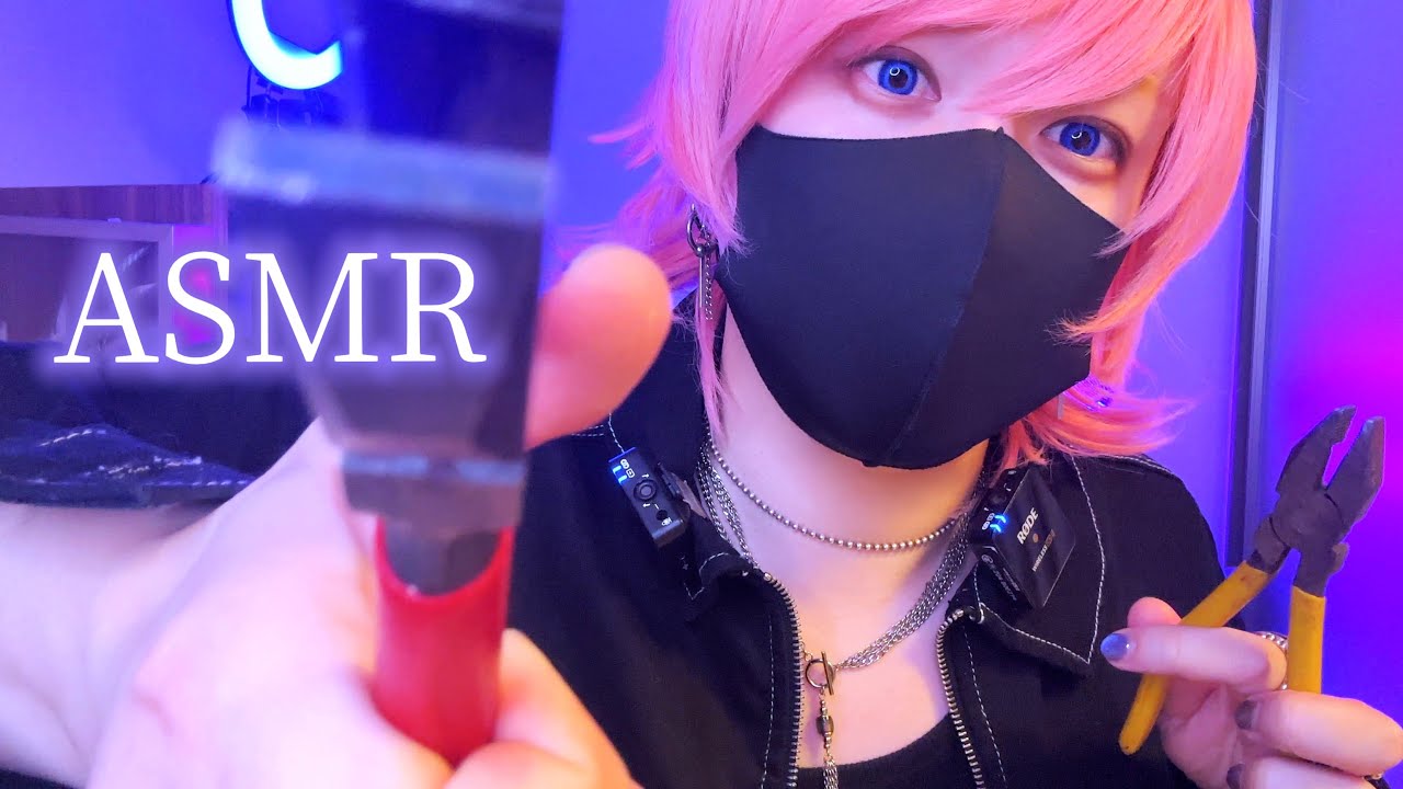 【ASMR】ロボット修理。掃除と改造しよう⚙️【カメラタッピング】