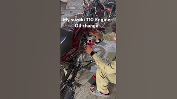 Suzuki 110 engine oil change #suzuki