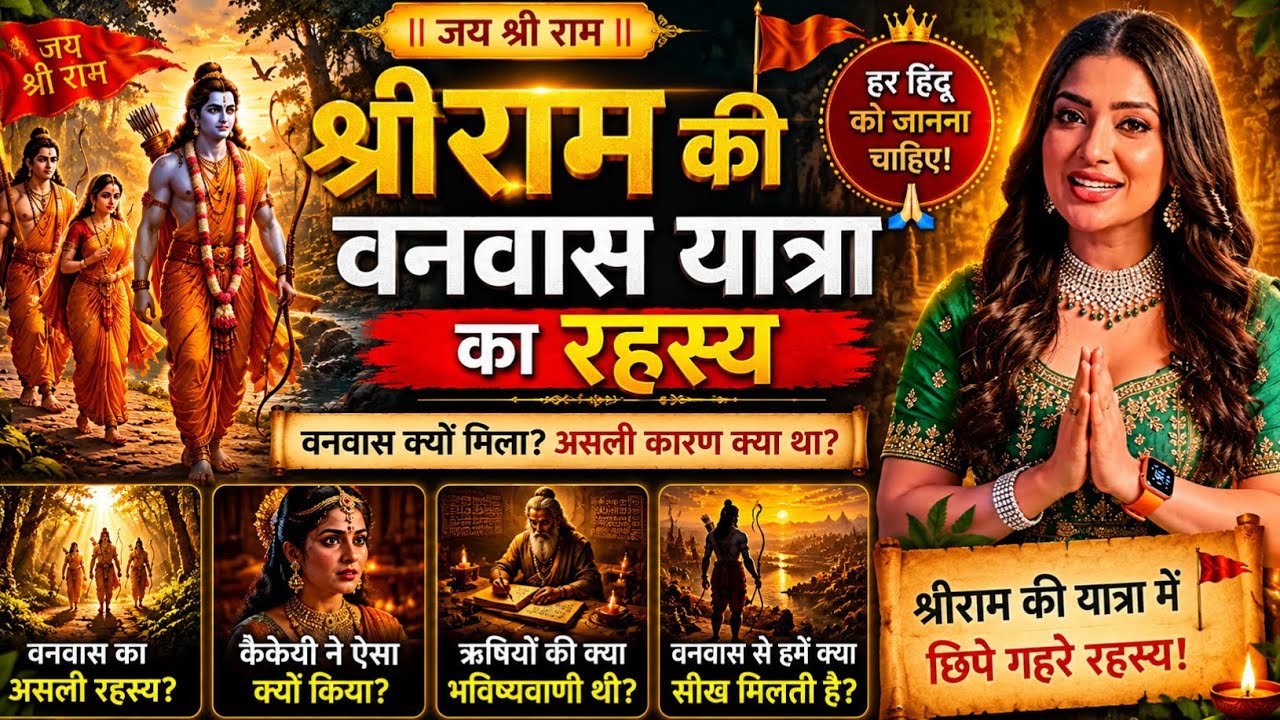 🔥💥श्रीराम की वनवास यात्रा का रहस्य | हर हिंदू को जानना चाहिए