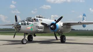 MAID IN THE SHADE | B25 Mitchell Startup, Takeoff + Landing, and a FULL POWER Run-up!